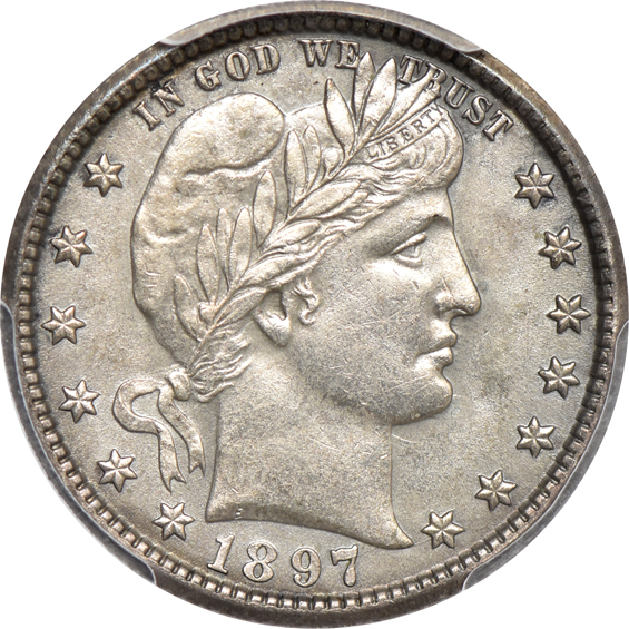 1897-O and 1897-S, both PCGS AU details/cleaned