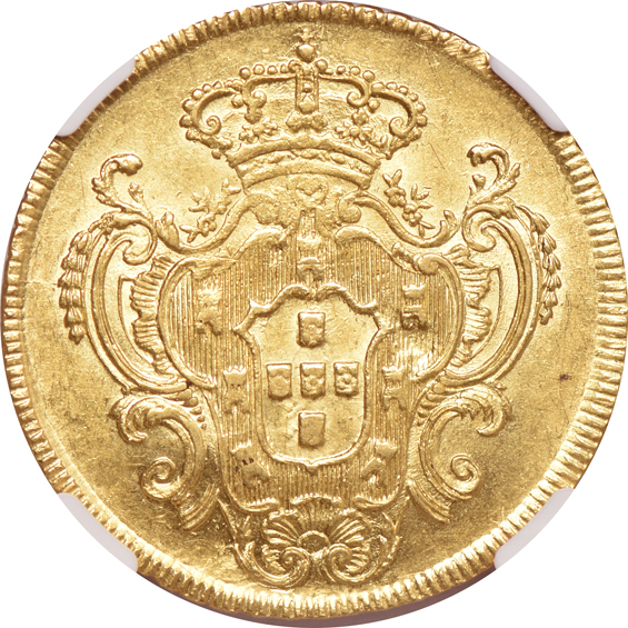 Multiple - Brazil 1801-R 6400 reis NGC AU-55, and a Mexico 1860-Ga JG escudo PCGS AU-55 