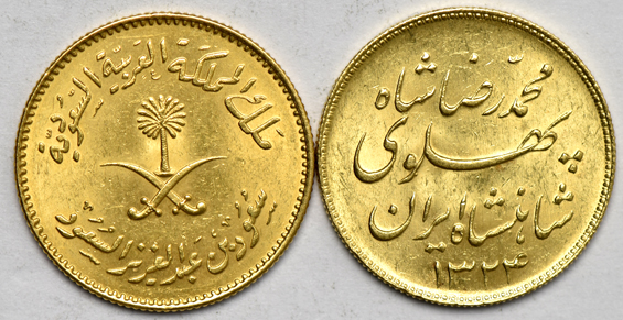 Multiple - Eight gold coins