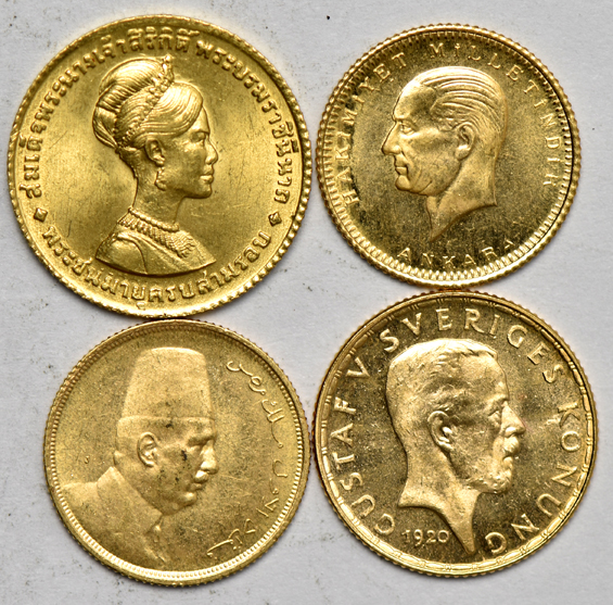 Multiple - Eight gold coins