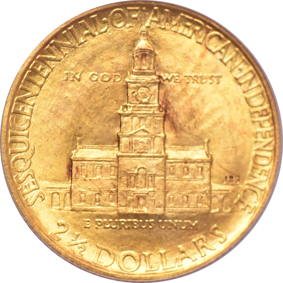 1926 $2.50 Sesquicentennial PCGS MS-65