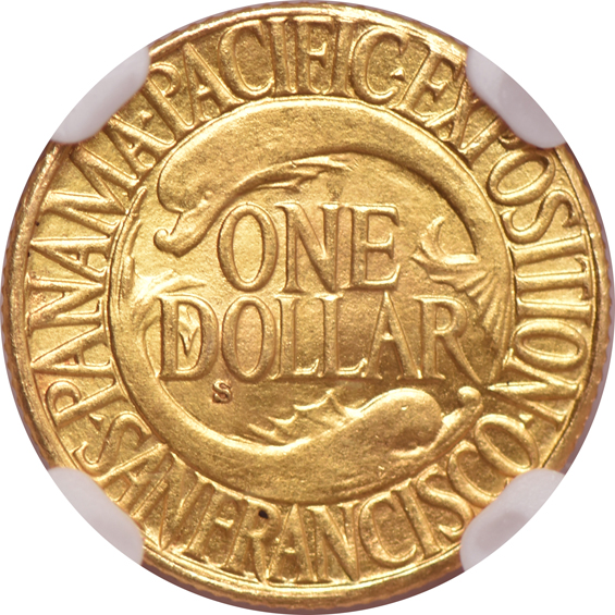 1915-S $1 Panama-Pacific NGC MS-63