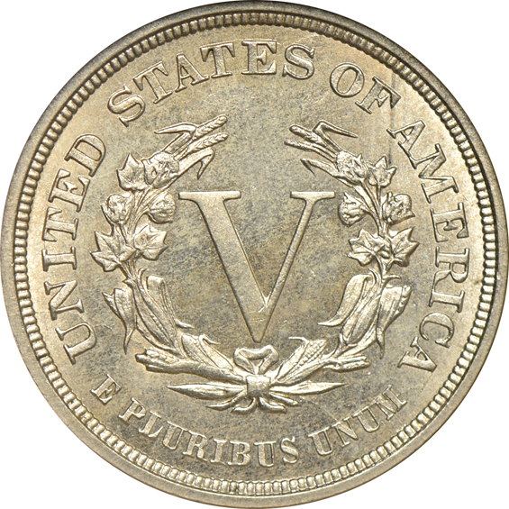1883 No Cents NGC MS-65 (no line) CAC