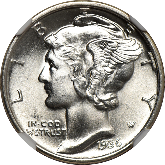 1934 through 1937, all four NGC MS-66