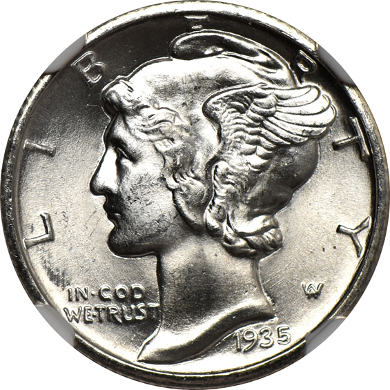1934 through 1937, all four NGC MS-66