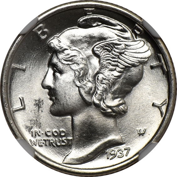 1935, 1936, and 1937, all NGC MS-66 FB