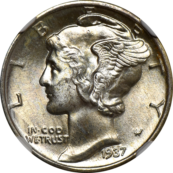 Three 1937 NGC MS-65 FB, and eight 1937 MS-66 FB