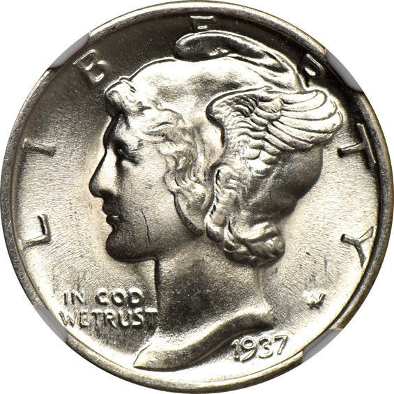 Three 1937 NGC MS-65 FB, and eight 1937 MS-66 FB