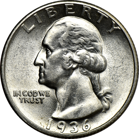 Group of 120 XF/AU 1936 Washington quarters