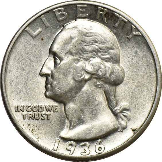 Group of 120 XF/AU 1936 Washington quarters
