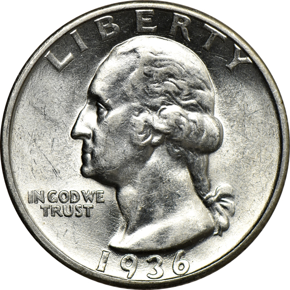 Group of 120 XF/AU 1936 Washington quarters