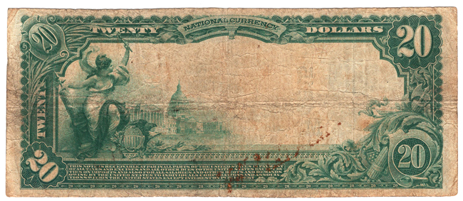 1902 $20 Blue Seal - Carthage, MO Charter #4815 - VG