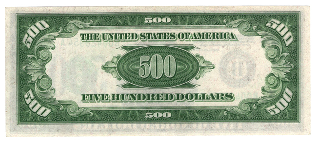 1934-A $500 New York Fr# 2202-B - AU