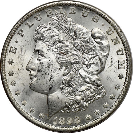 Two 1881-S, eighteen 1883-O, and fifteen 1898-O, all BU