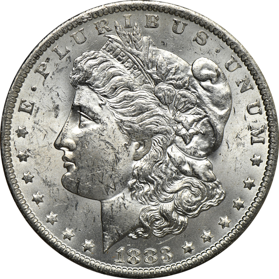 Two 1881-S, eighteen 1883-O, and fifteen 1898-O, all BU