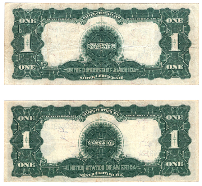 Five 1899 $1 Black Eagle Fr# 236 - VF