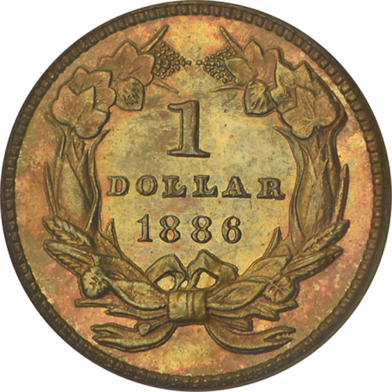 1886 PCGS PR-65 (green label)