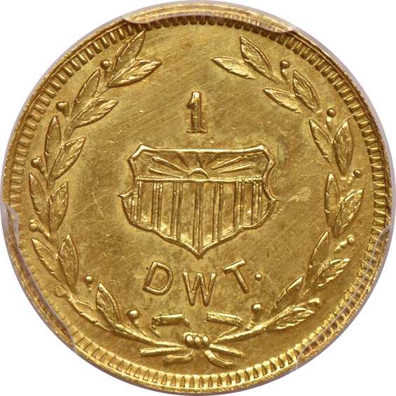 1909 Alaska Yukon Pacific Exposition three-piece gold set, all PCGS, with original box