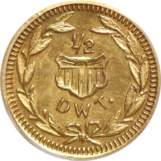 1909 Alaska Yukon Pacific Exposition three-piece gold set, all PCGS, with original box