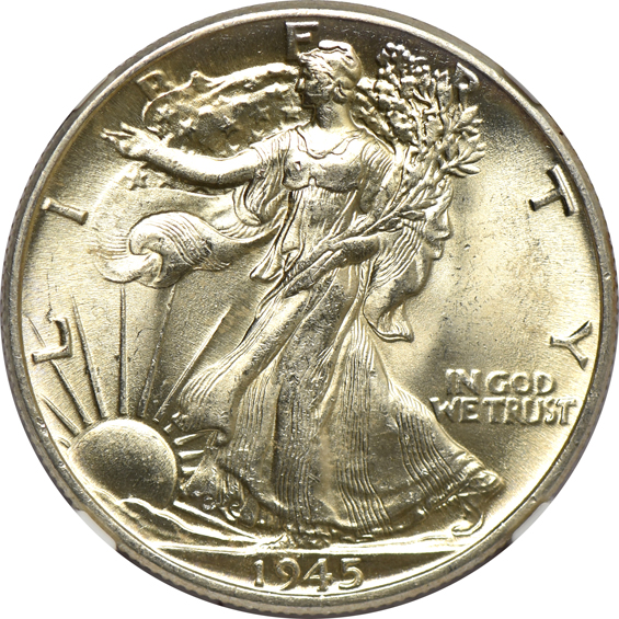 Eighteen 1945, plus a 1940 and 1944-D, all NGC MS-63