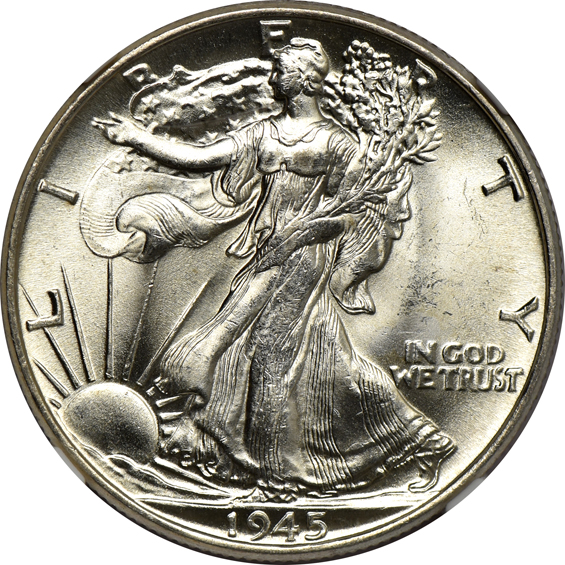 Eighteen 1945, plus a 1940 and 1944-D, all NGC MS-63