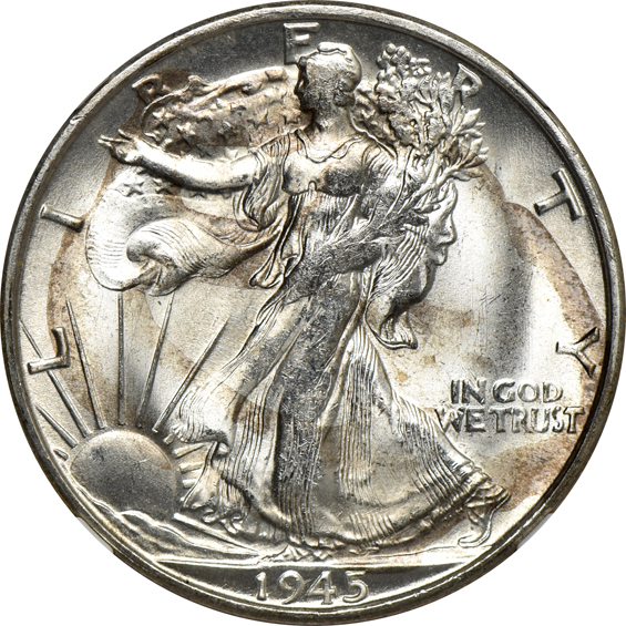 Eighteen 1945-S NGC MS-65