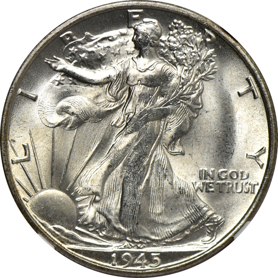 Eighteen 1945-S NGC MS-65