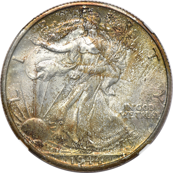 1944-D, 1945, and 1945-S, all NGC MS-65