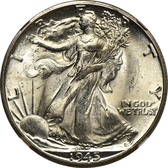 Seven 1945-D NGC MS-65