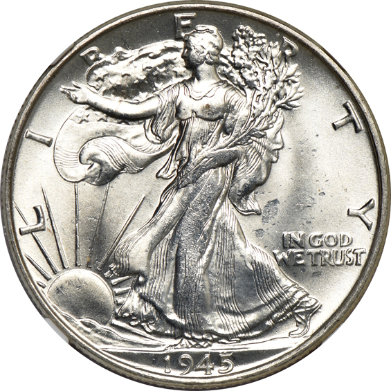 1940, three 1944, and seven 1945, all NGC MS-64