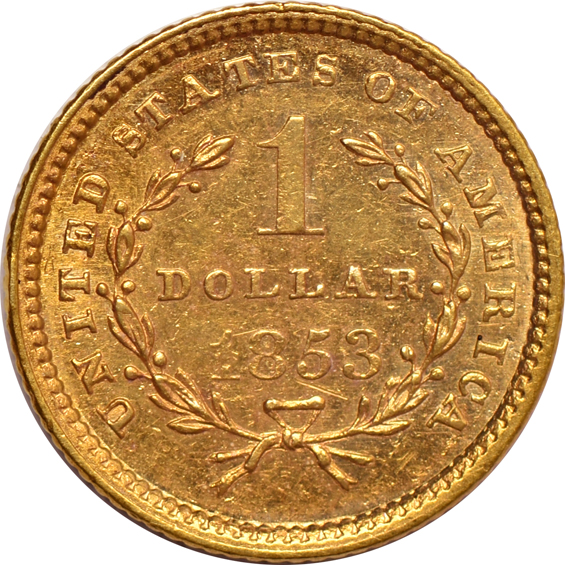 1853 USGCS MS-63 (AU)