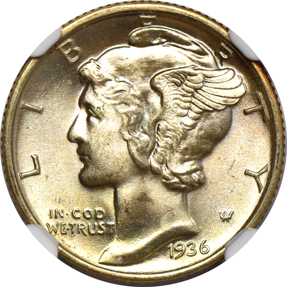 Five 1936 NGC MS-66 (Four are CAC)