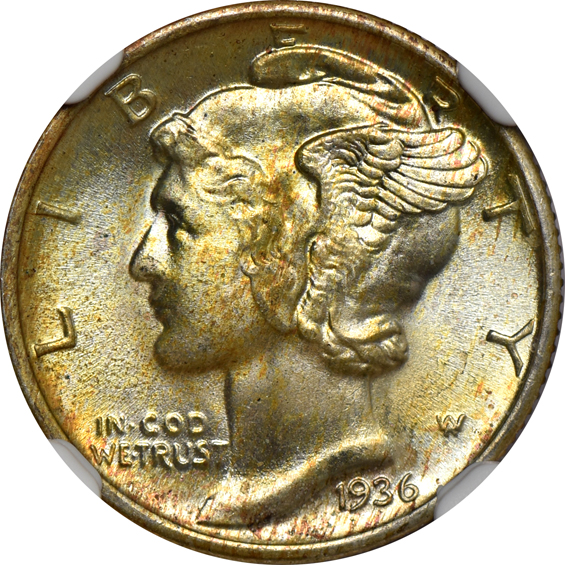 Five 1936 NGC MS-66 (Four are CAC)