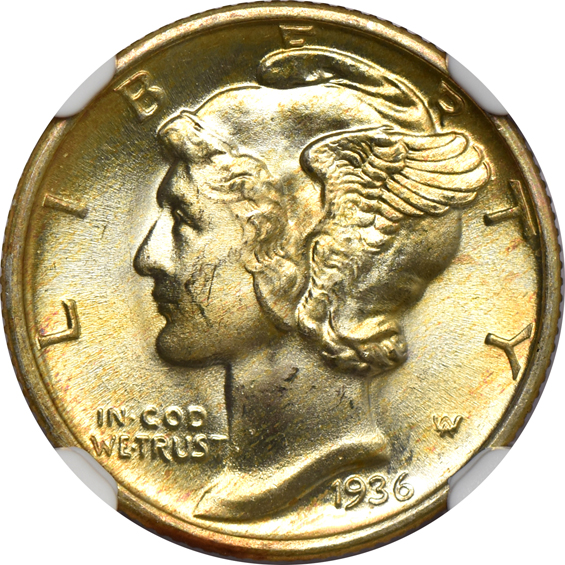 Five 1936 NGC MS-66 (Four are CAC)