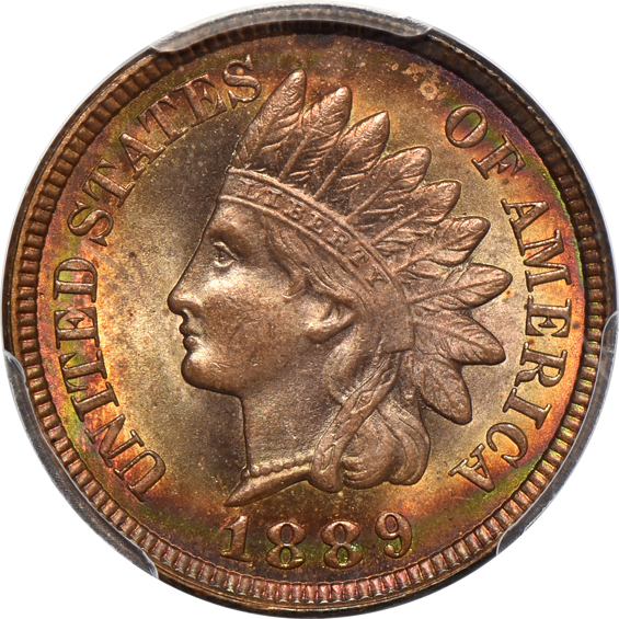 1889 PCGS MS-64RB CAC, and an 1892 MS-64 RB