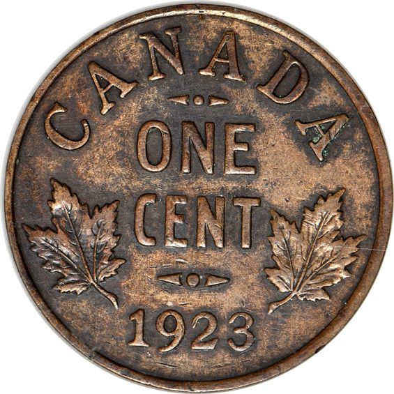 Canada - Collection of cents from 1920 through 1976 in a Capital Plastics holder