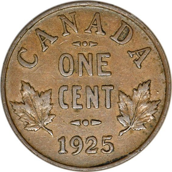 Canada - Collection of cents from 1920 through 1976 in a Capital Plastics holder