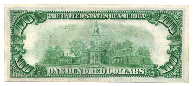 1928 $100 Fr# 2405 - VF