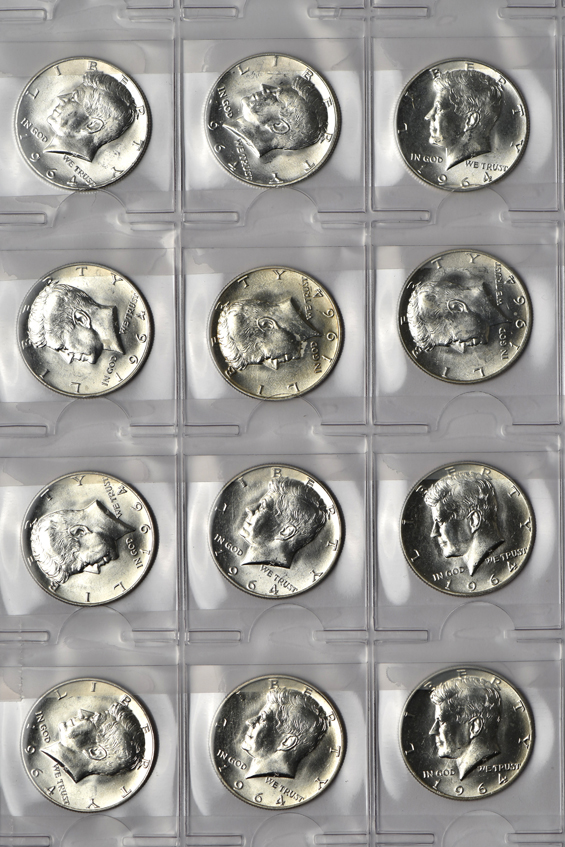 Group of 120 Uncirculated Kennedy half-dollars