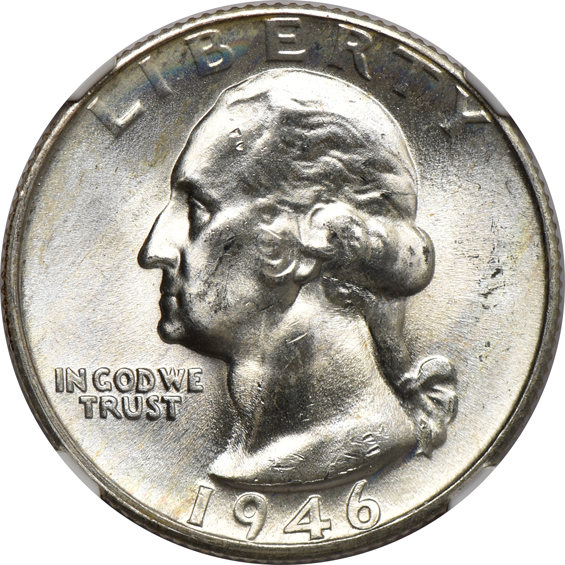 Twenty 1946 and twenty 1946-D, all NGC MS-65