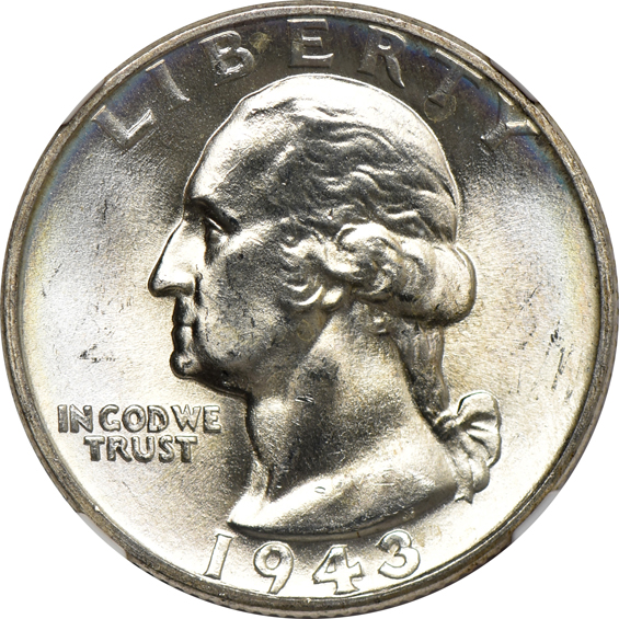 Twenty 1943 and twenty 1944-S, all NGC MS-66