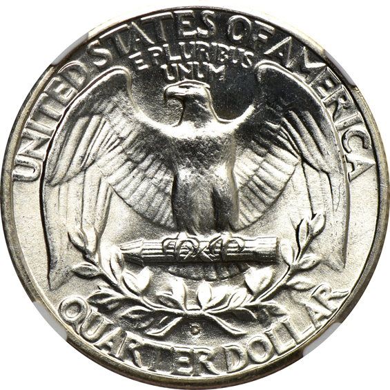Forty Washington quarters, all NGC MS-65