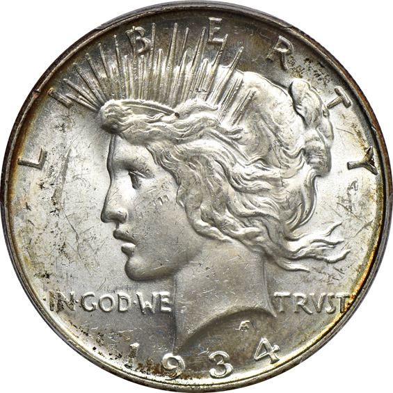 Five 1934-D PCGS MS-63