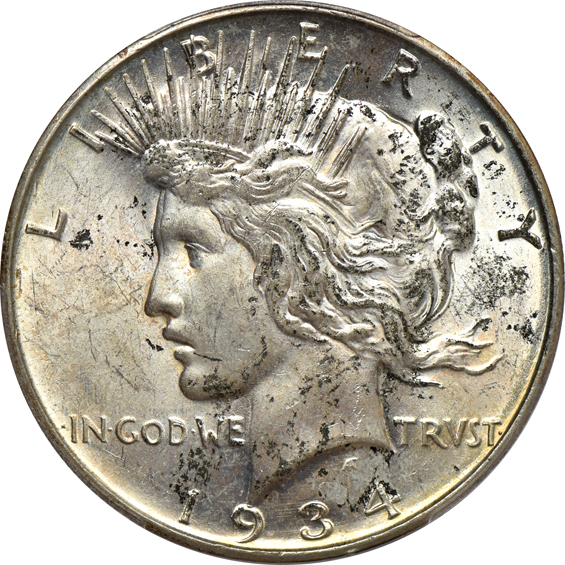 Five 1934-D PCGS MS-63