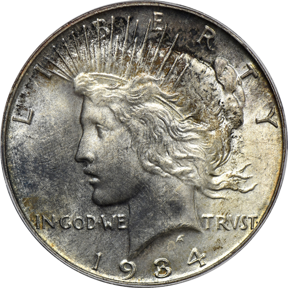 Five 1934-D PCGS MS-63