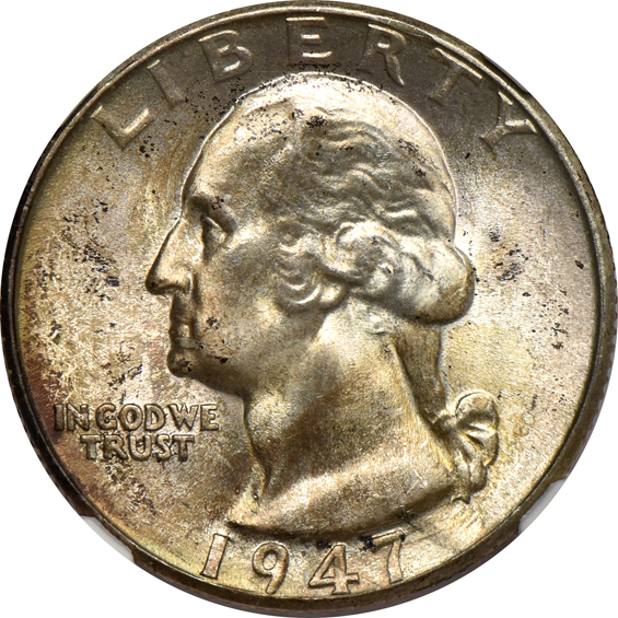 Sixty-four Washington quarters.  Sixty MS-66 and four MS-66+, all NGC.