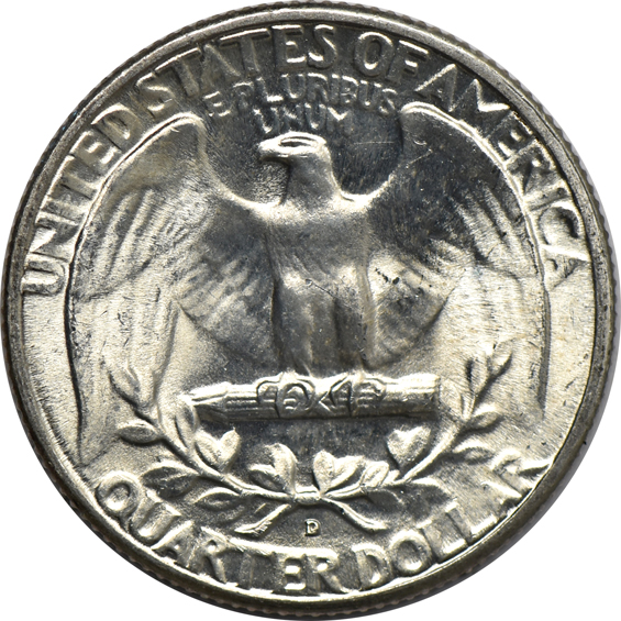 Seven hundred ninety-three BU Washington quarters
