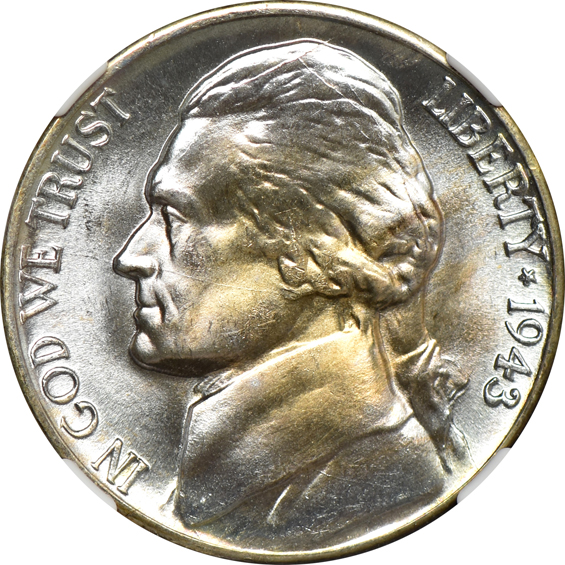 Eight 1943-D NGC MS-67, two 6FS and six 5FS
