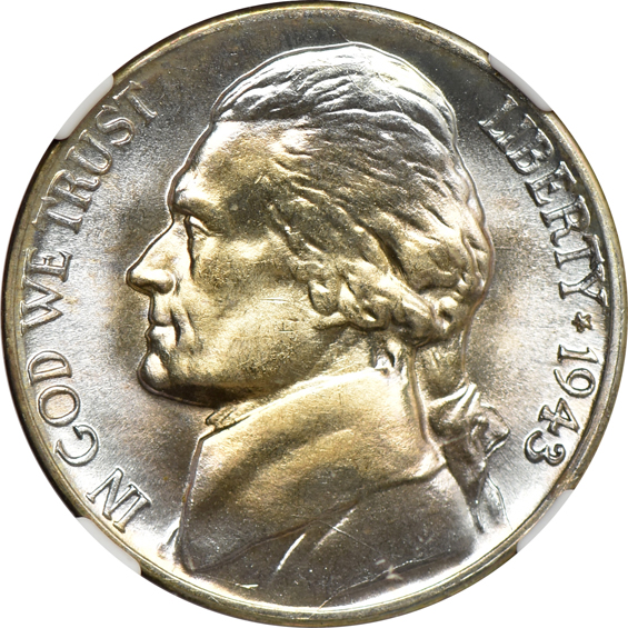Eight 1943-D NGC MS-67, two 6FS and six 5FS