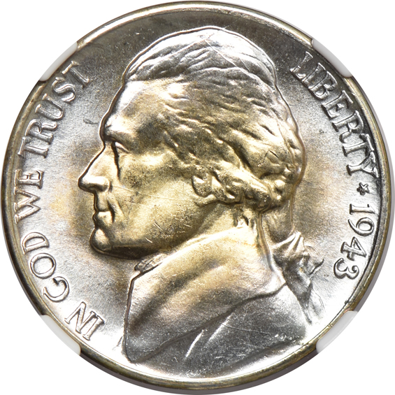 Thirteen Denver minted Jefferson nickels certified MS-67 or higher by NGC